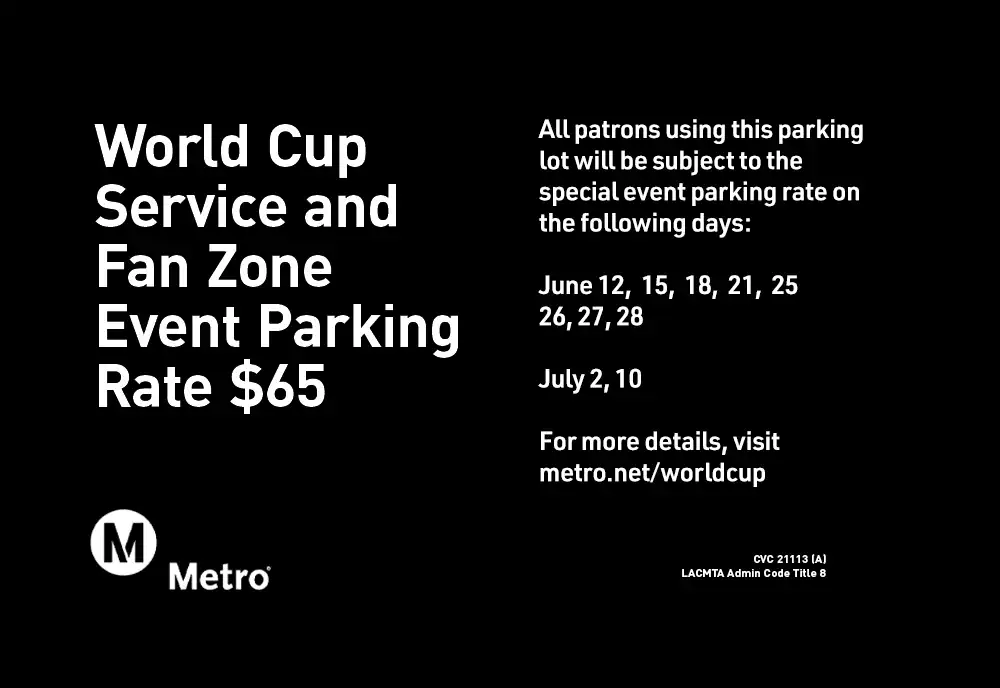 World Cup Parking Union Station Los Angeles