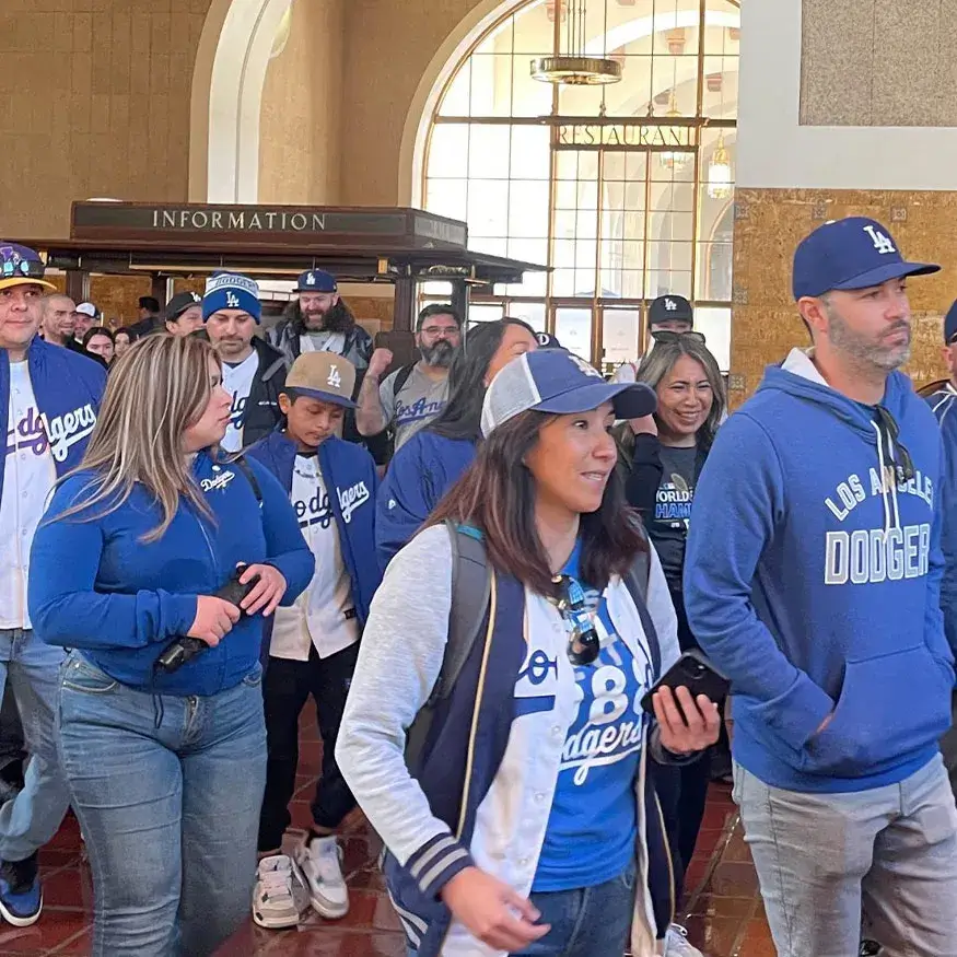 Group of Dodgers Fans