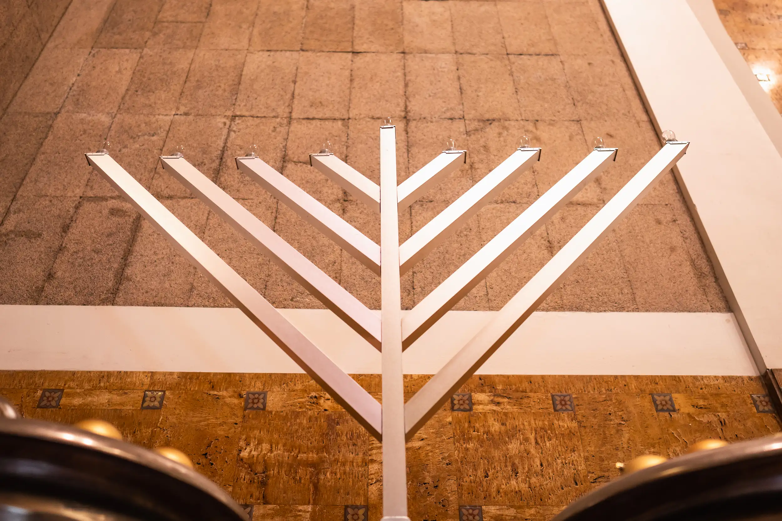 LAUS Hanukkah Menora Display Union Station Los Angeles